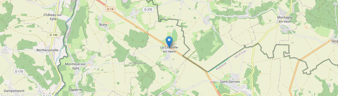 Chapelle-en-Vexin - Carte