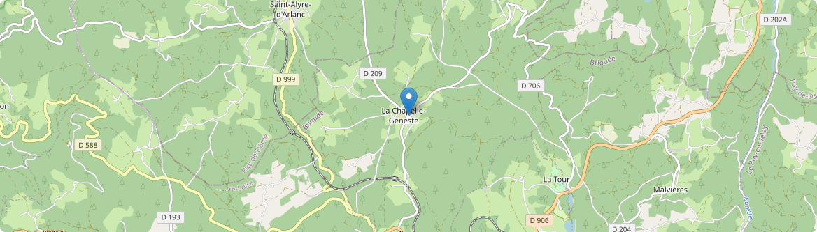 Chapelle-Geneste - Carte