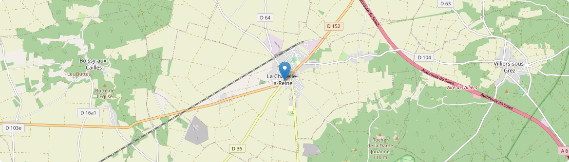 Chapelle-la-Reine - Carte