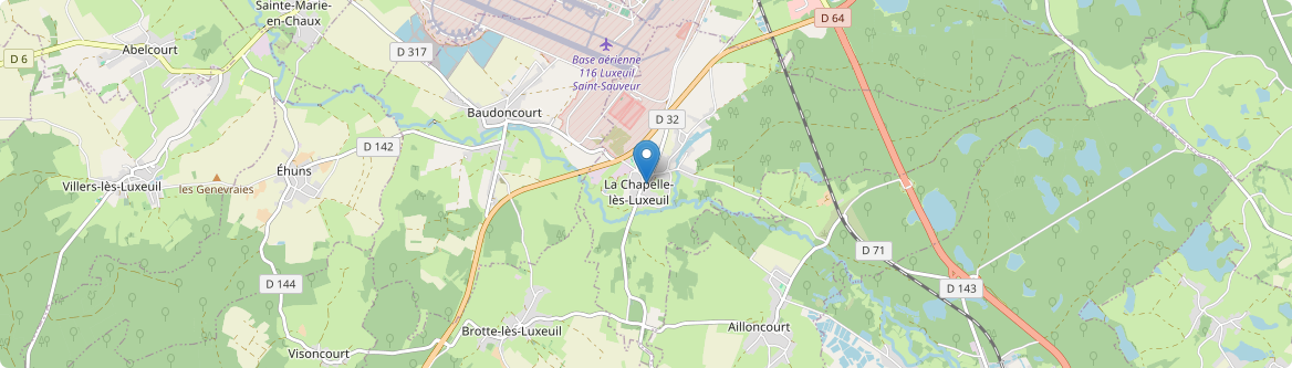 Chapelle-lès-Luxeuil - Carte