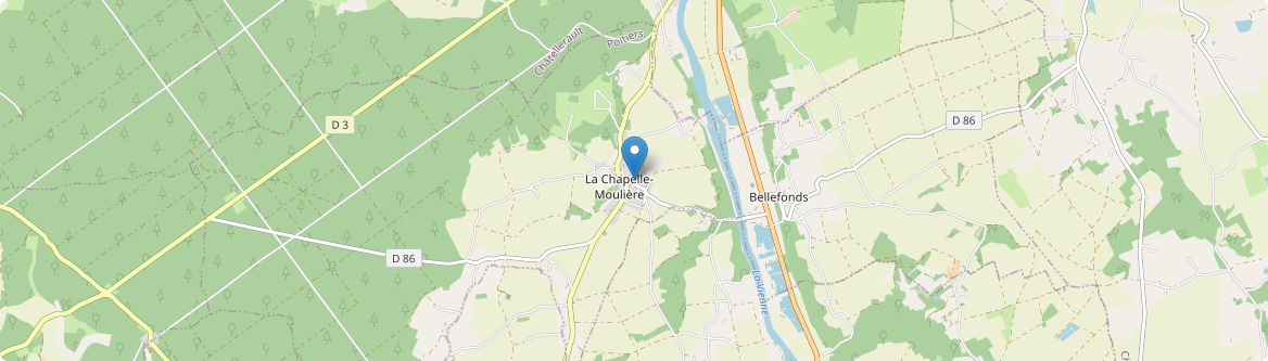 Chapelle-Moulière - Carte