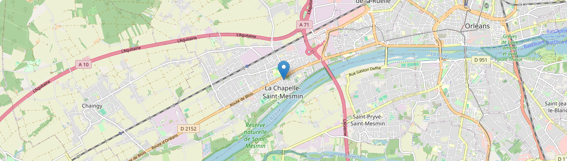 Chapelle-Saint-Mesmin - Carte