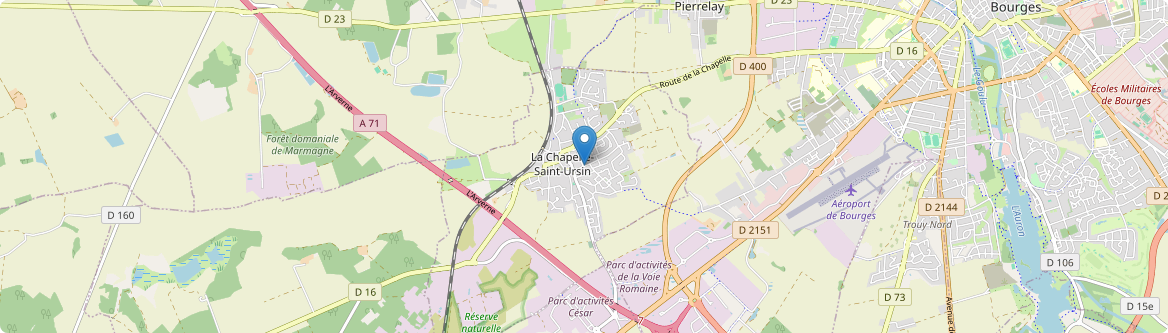 Chapelle-Saint-Ursin - Carte