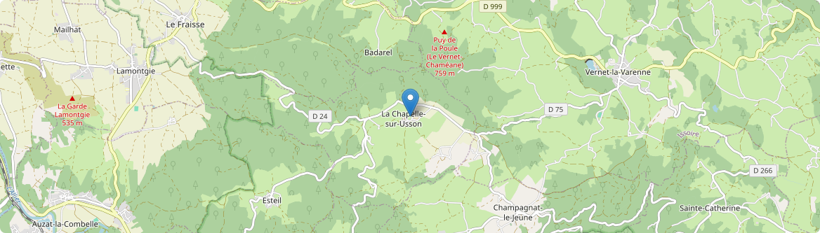 Chapelle-sur-Usson - Carte