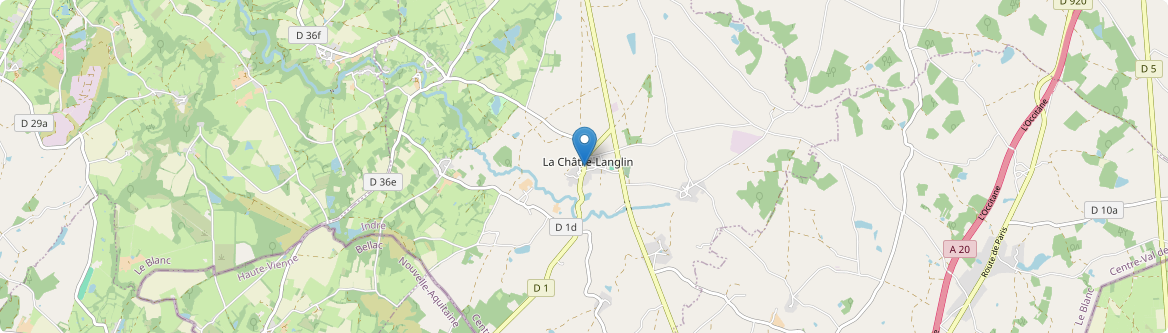 Châtre-Langlin - Carte