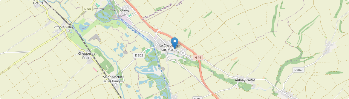 Chaussée-sur-Marne - Carte