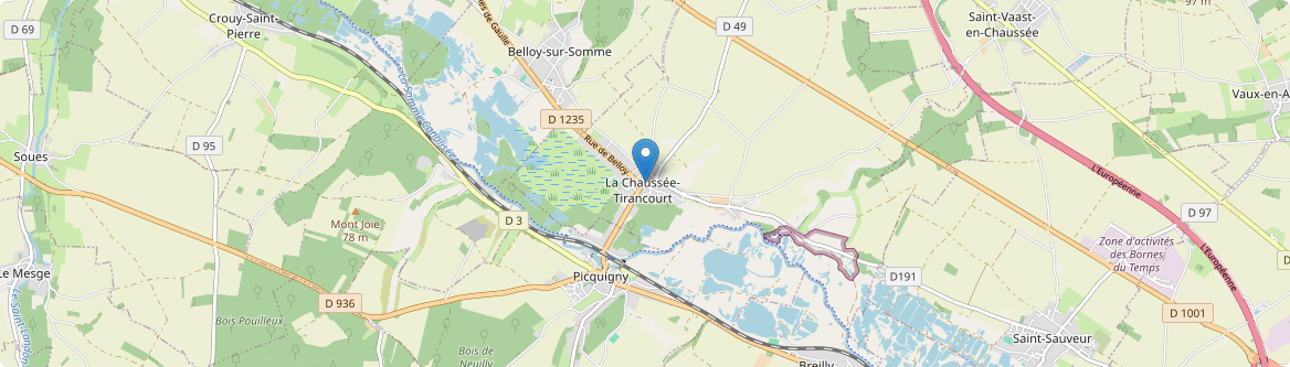 Chaussée-Tirancourt - Carte