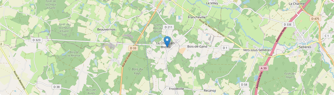 Chaux-en-Bresse - Carte