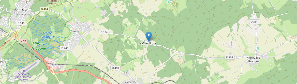 Chevillotte - Carte