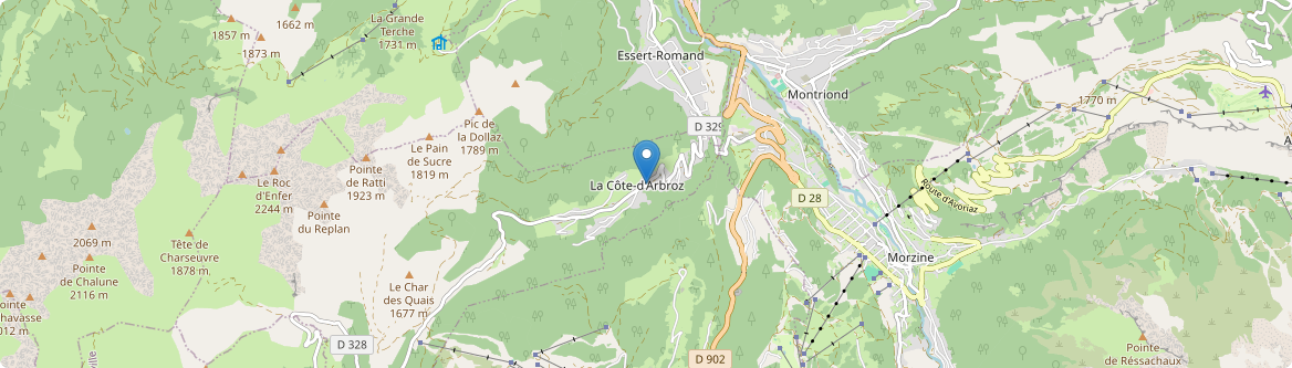 Côte-d'Arbroz - Carte