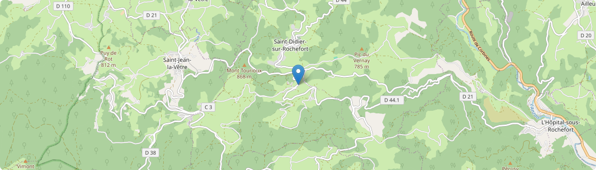 Côte-en-Couzan - Carte