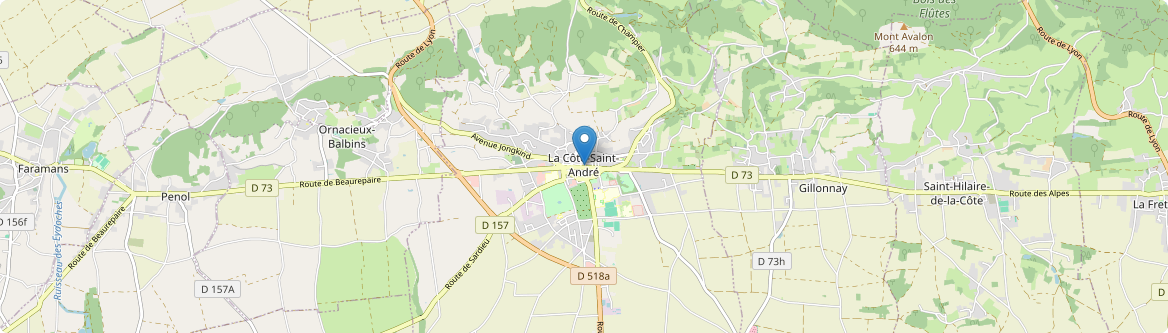 Côte-Saint-André - Carte