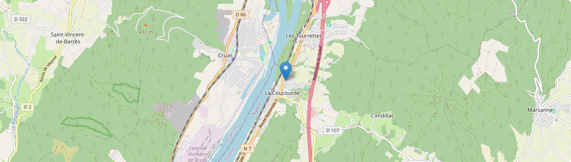 Coucourde - Carte