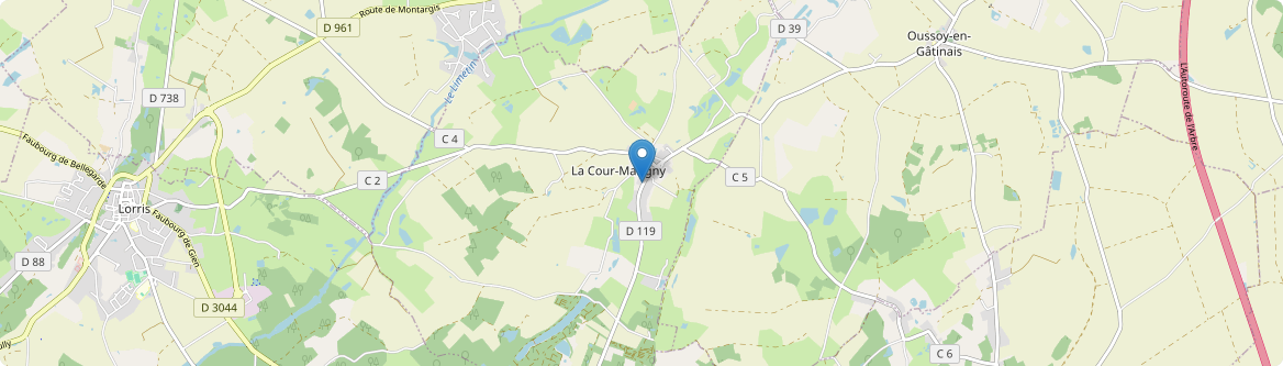 Cour-Marigny - Carte