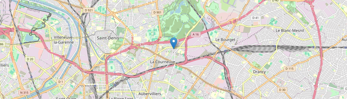 Courneuve - Carte