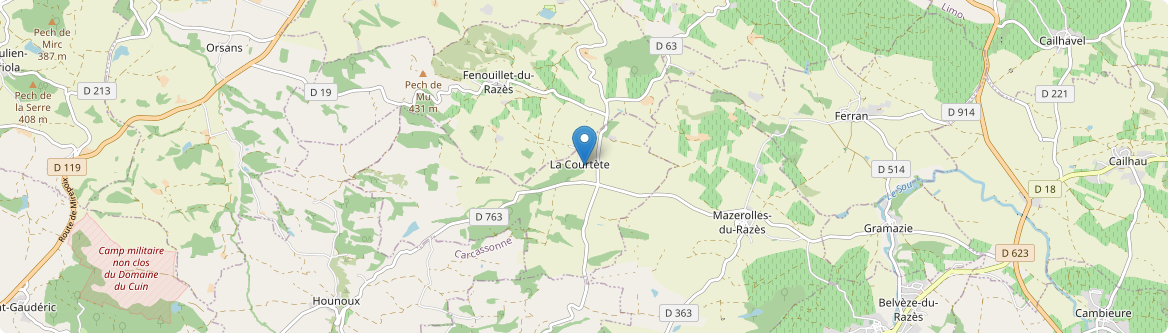 Courtète - Carte