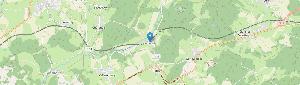 Creuse - Carte