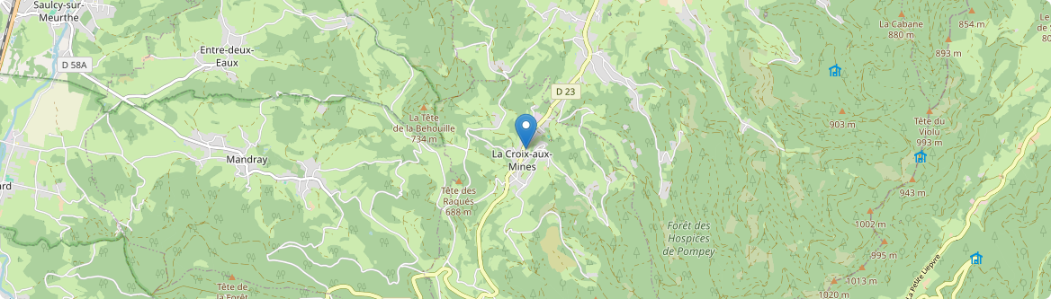 Croix-aux-Mines - Carte