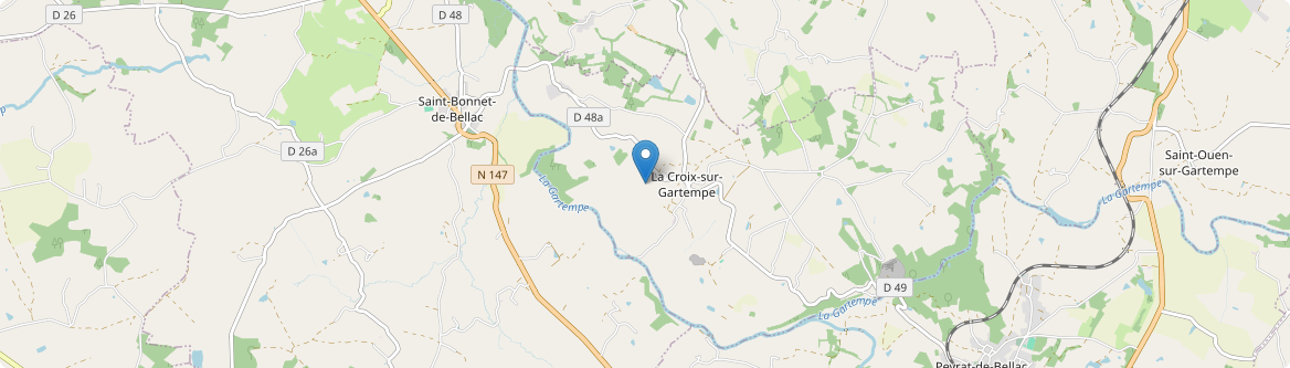 Croix-sur-Gartempe - Carte