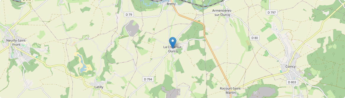 Croix-sur-Ourcq - Carte