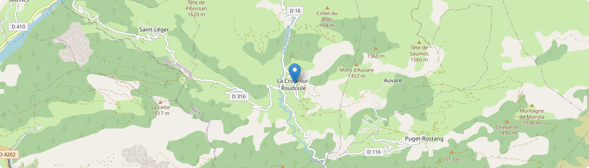 Croix-sur-Roudoule - Carte