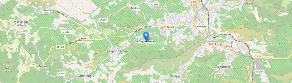 Digne-d'Aval - Carte