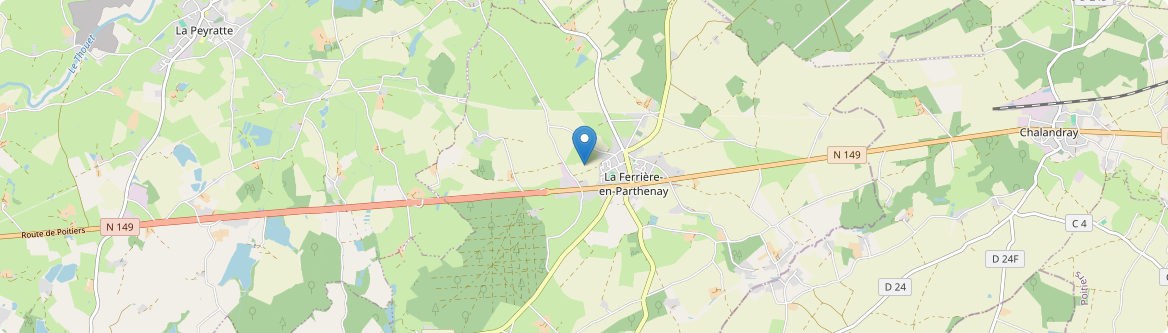 Ferrière-en-Parthenay - Carte