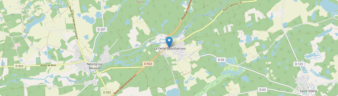 Ferté-Beauharnais - Carte