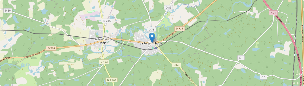 Ferté-Imbault - Carte