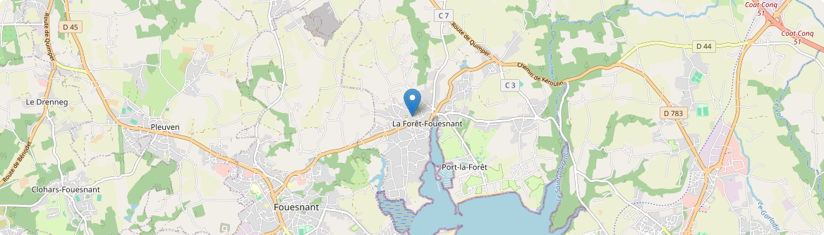 Forêt-Fouesnant - Carte
