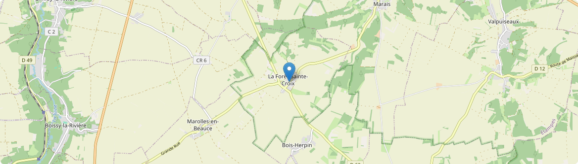 Forêt-Sainte-Croix - Carte