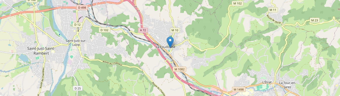 Fouillouse - Carte