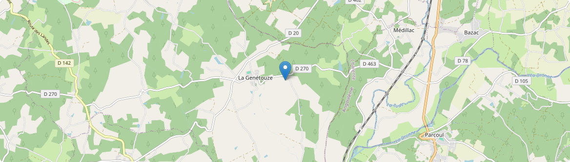 Genétouze - Carte