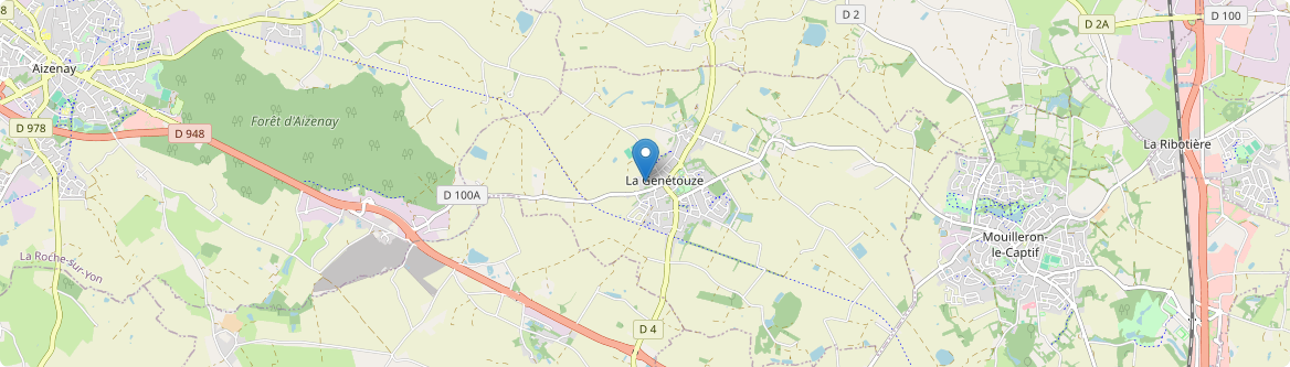 Genétouze - Carte