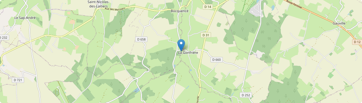 Gonfrière - Carte