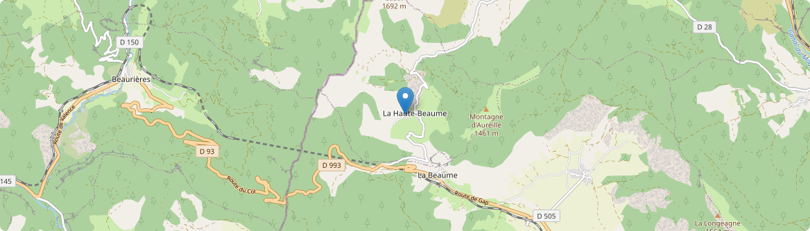 Haute-Beaume - Carte