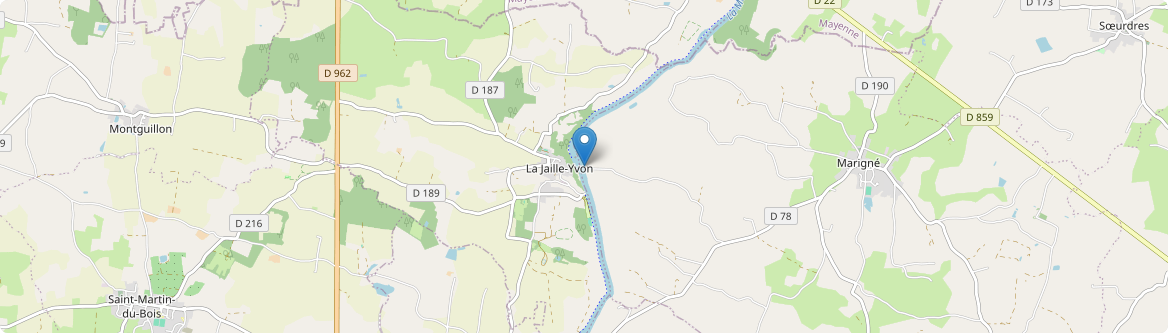 Jaille-Yvon - Carte
