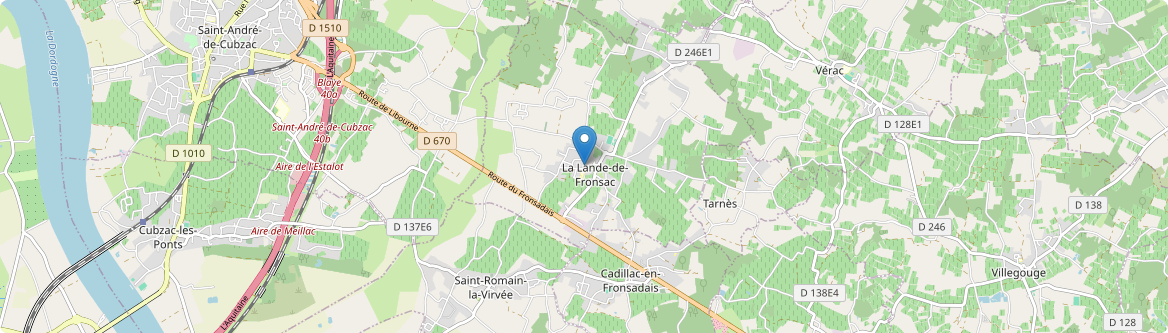 Lande-de-Fronsac - Carte