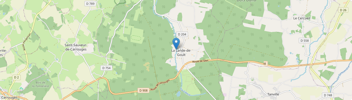 Lande-de-Goult - Carte