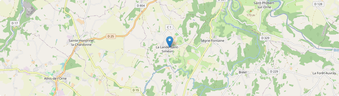 Lande-Saint-Siméon - Carte