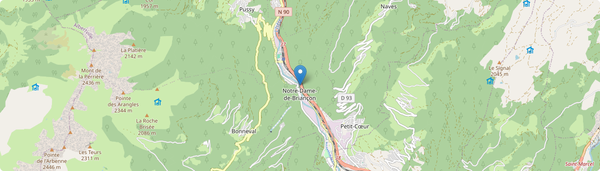 Léchère - Carte