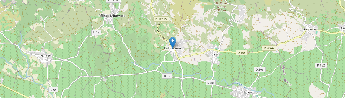 Livinière - Carte