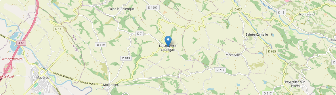 Louvière-Lauragais - Carte