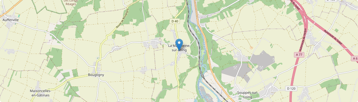 Madeleine-sur-Loing - Carte