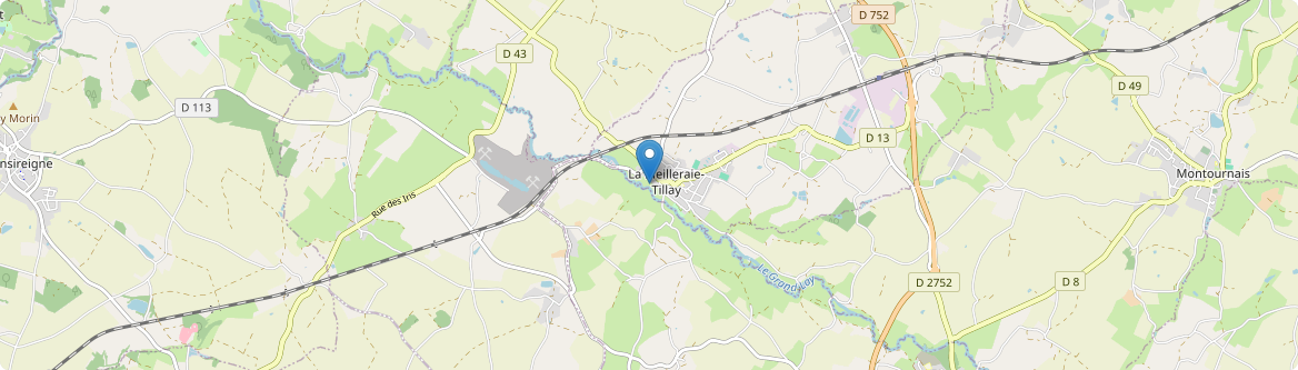 Meilleraie-Tillay - Carte