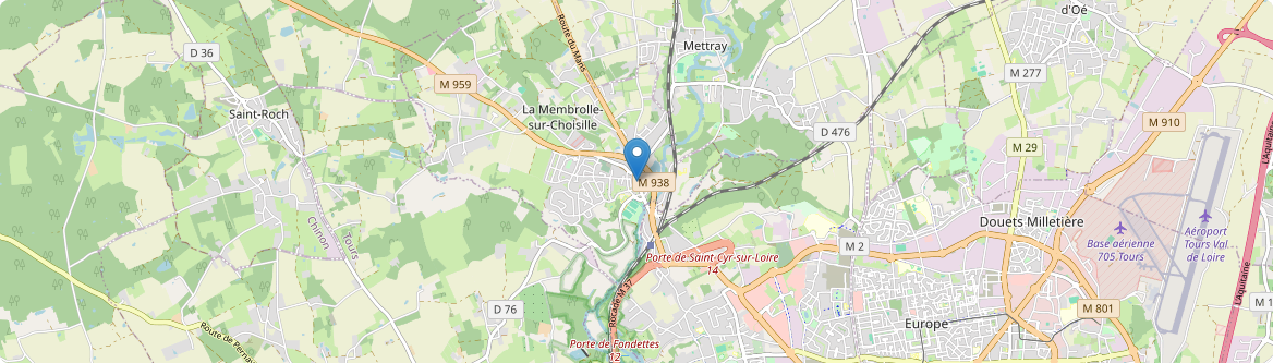 Membrolle-sur-Choisille - Carte