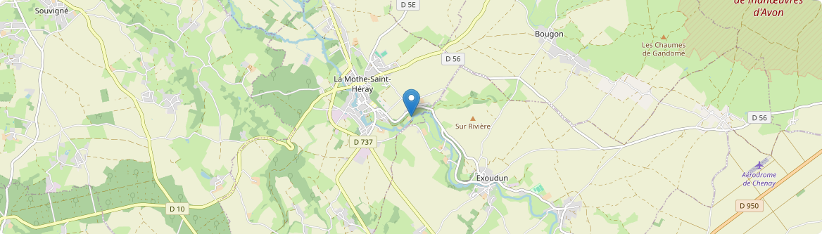 Mothe-Saint-Héray - Carte