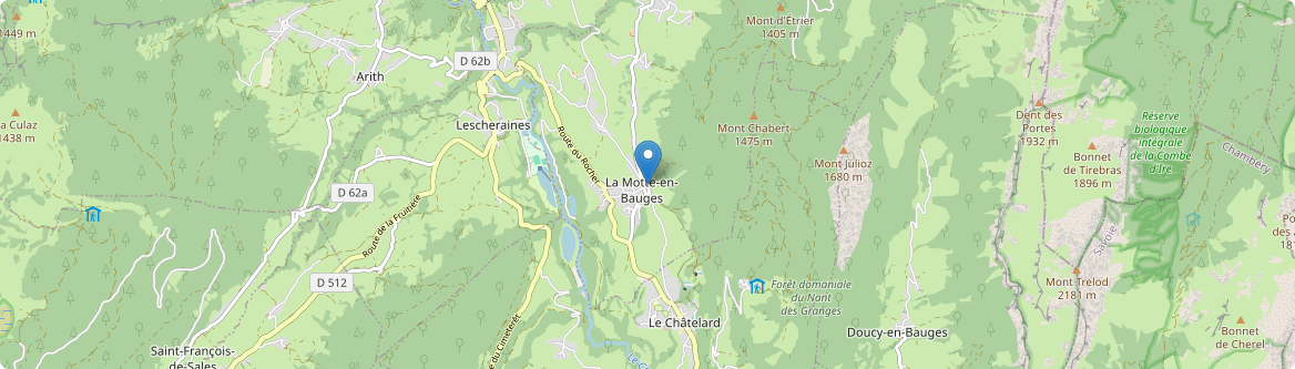 Motte-en-Bauges - Carte