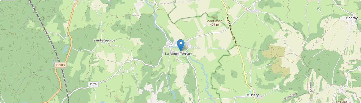 Motte-Ternant - Carte