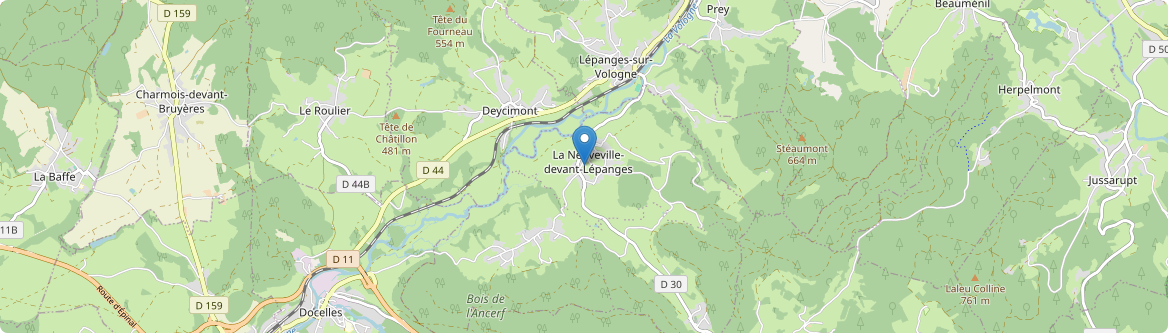 Neuveville-devant-Lépanges - Carte